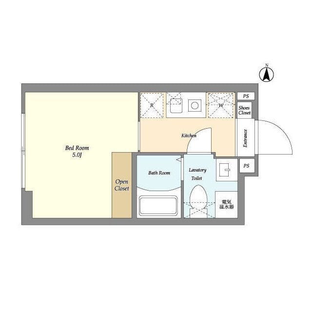 CASA GRAZIE 池袋 202 間取り図
