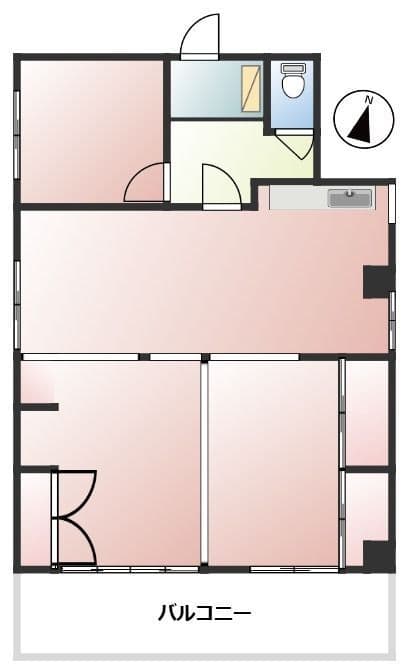 大山フロントビル 501 間取り図