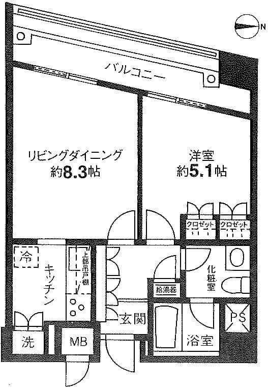 グランドメゾン千駄木 406 間取り図