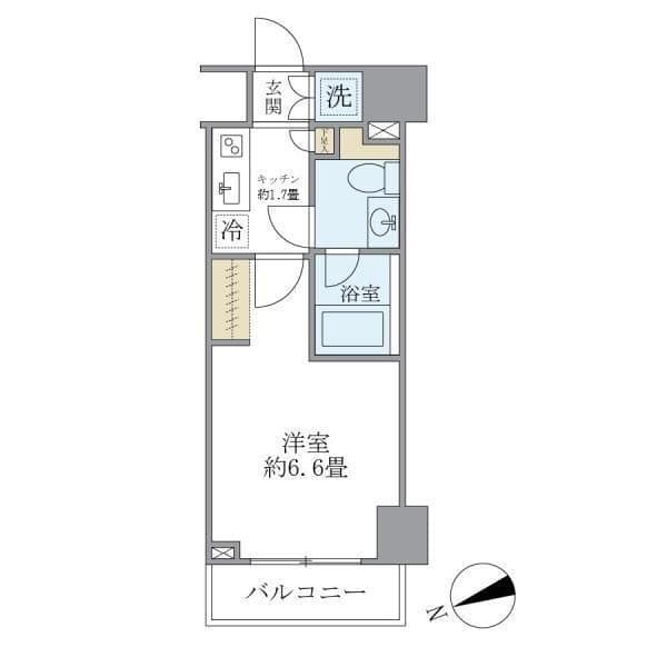 KDXレジデンス文京湯島 502 間取り図