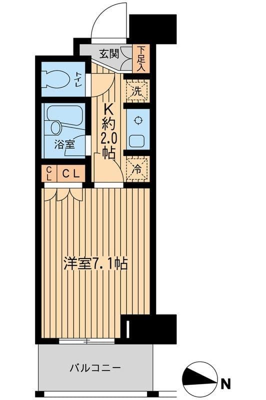 エコロジー東陽町プロセンチュリー 0209 間取り図