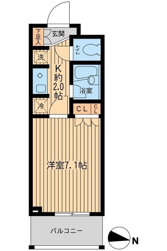 エコロジー東陽町プロセンチュリー 1106 間取り図