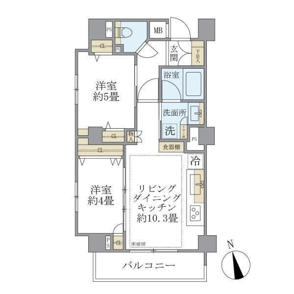 ディアスタ早稲田諏訪通り 501 間取り図