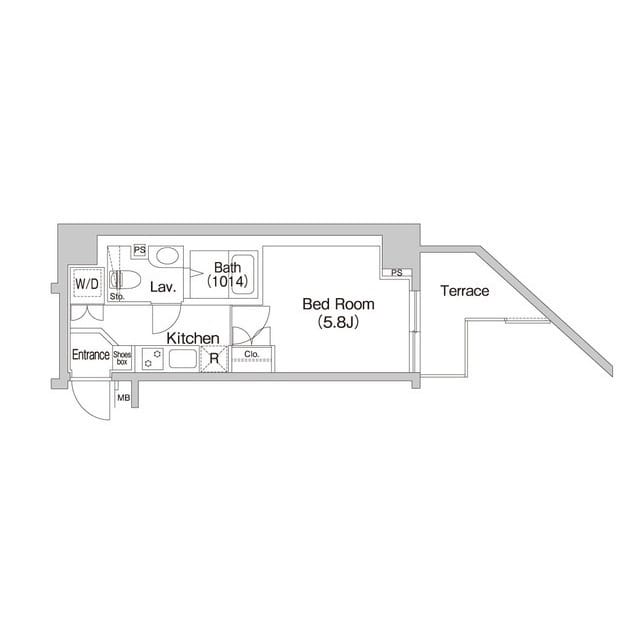 BPRレジデンス代々木 0101 間取り図