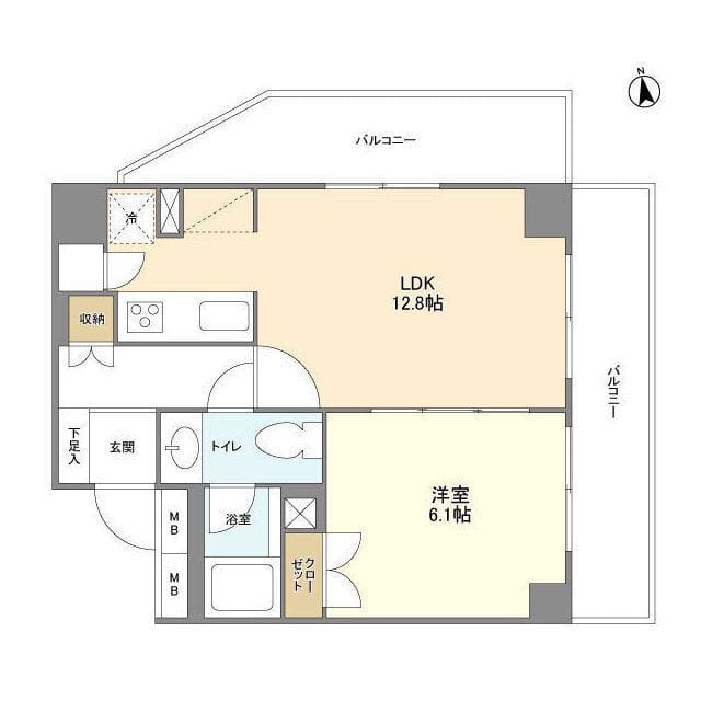 BPRレジデンス代々木 0902 間取り図