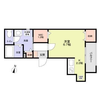 Grand Bleu Maison 203 間取り図
