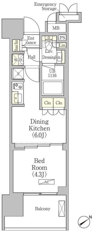 パークヴィラ恵比寿 502 間取り図