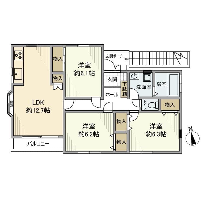 石神井町戸建 2F 間取り図