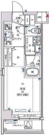 SQUARE CITY HIGASHIHAKURAKU MAXIV 201 間取り図