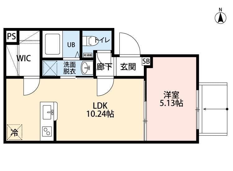 OP-TION YAYOICHO 301 間取り図