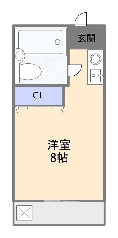 ビラ本郷 202 間取り図