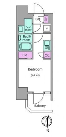 クレヴィアリグゼ北品川Ⅱステーションコート 0303 間取り図