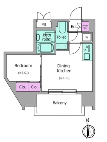 クレヴィアリグゼ北品川Ⅱステーションコート 0801