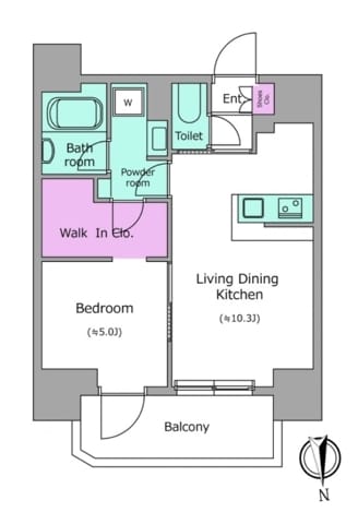 クレヴィアリグゼ北品川Ⅱステーションコート 1203