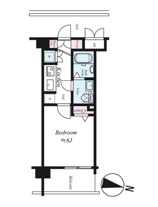 ステージグランデ三軒茶屋アジールコート 304 間取り図
