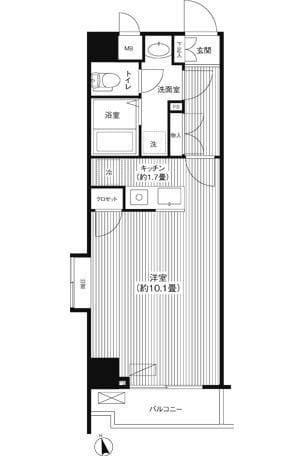 MAISON SEIGEN Ⅲ 401 間取り図