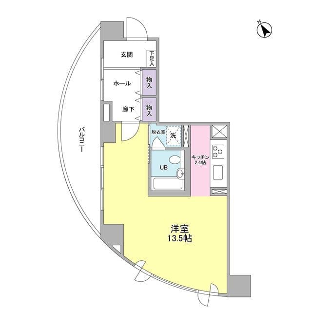 アーバンライフ月島駅前ウエスト 0513 間取り図
