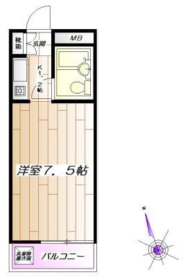 駒込K&Mビル 102 間取り図