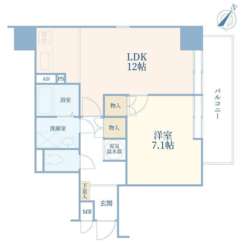 イトーピア渋谷桜ヶ丘 703 間取り図