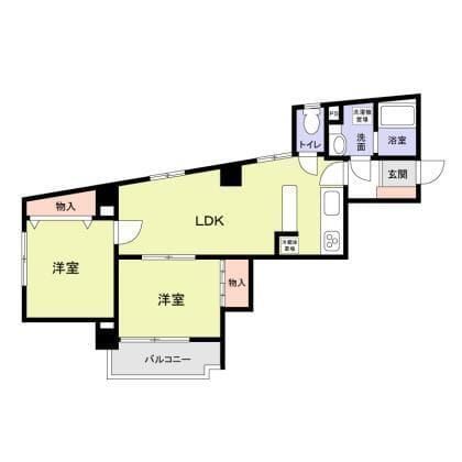 ミラベル関谷 801 間取り図