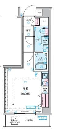 GENOVIA中野島 (ジェノヴィア中野島) 407 間取り図