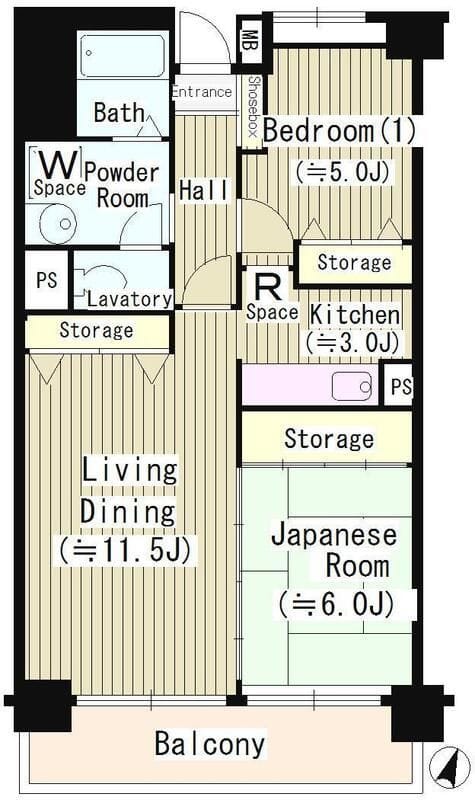 クリケットヒル富ヶ谷 203 間取り図