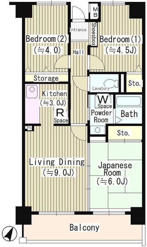 クリケットヒル富ヶ谷 604 間取り図