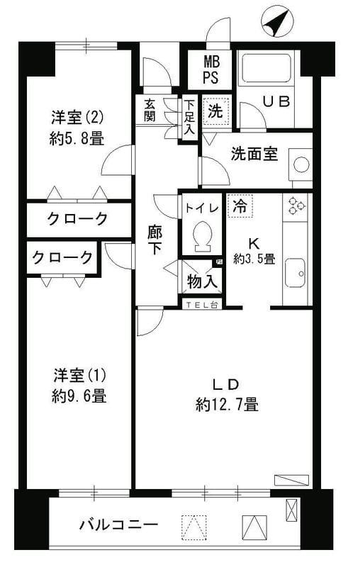 アステリオン松濤 1002 間取り図
