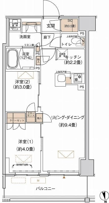 プライムネクサス大森北 0623 間取り図
