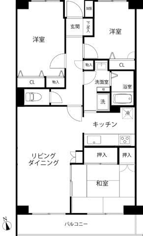 T’s garden横浜岸根公園 103 間取り図