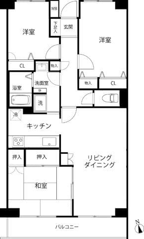 T’s garden横浜岸根公園 203 間取り図