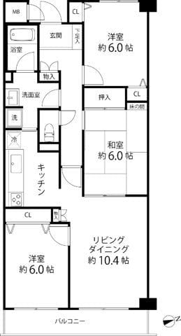 T’s garden横浜岸根公園 309 間取り図