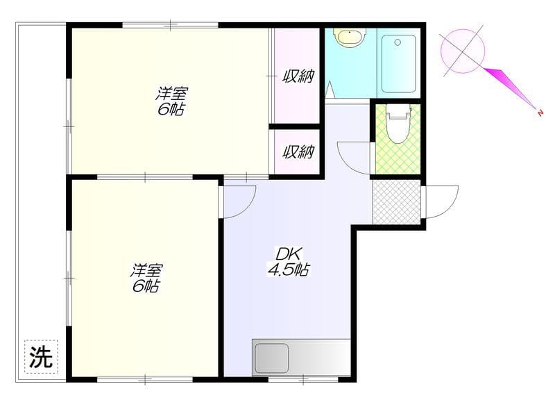 クレインヒル早稲田 802 間取り図