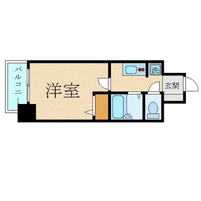 スカイコート品川仙台坂 303 間取り図