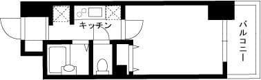 スカイコート品川仙台坂 704 間取り図