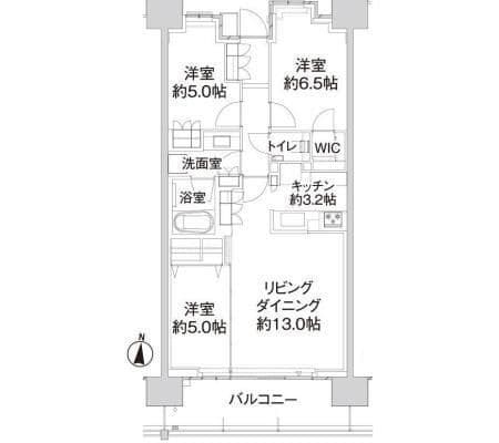 パークホームズ亀有ガーデンズコート 209 間取り図