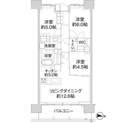 パークホームズ亀有ガーデンズコート 513 間取り図