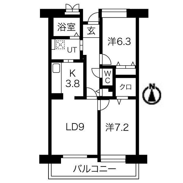 アクティ目黒駅前1号棟 320 間取り図