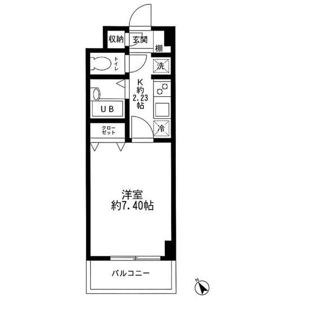 フォートラス板橋本町 0306 間取り図