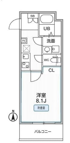 THE PALMS MUSE 新江古田 103 間取り図