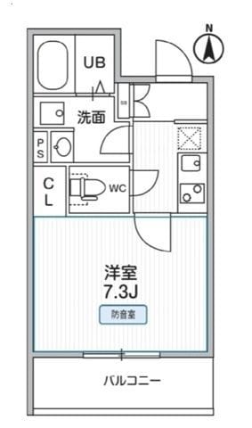 THE PALMS MUSE 新江古田 104 間取り図