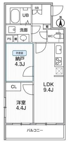 THE PALMS MUSE 新江古田 105 間取り図