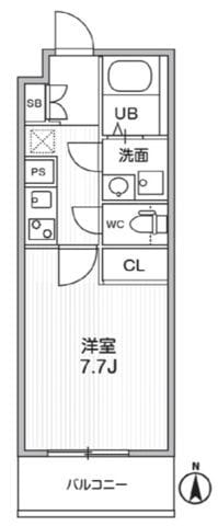 THE PALMS MUSE 新江古田 202 間取り図