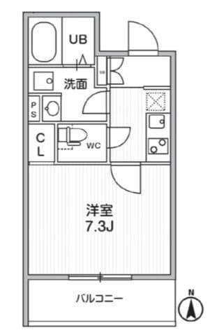 THE PALMS MUSE 新江古田 303 間取り図