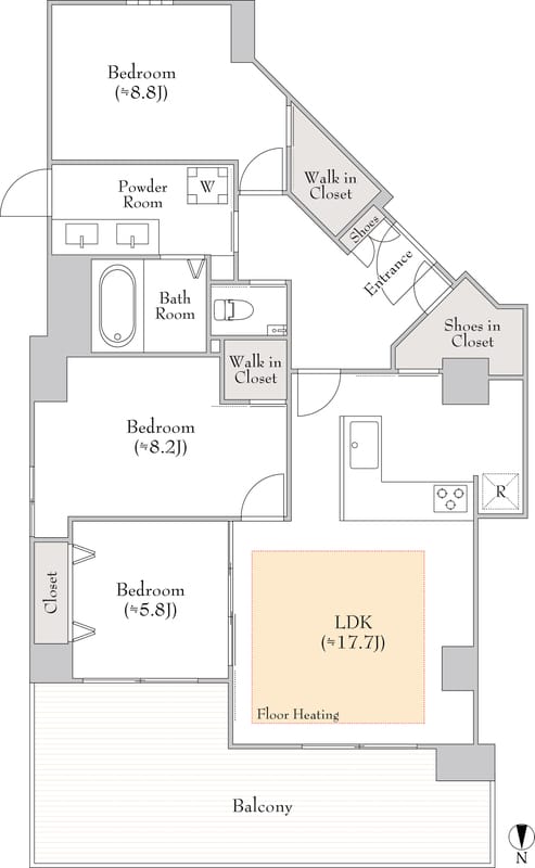 ルミークアン高輪 102