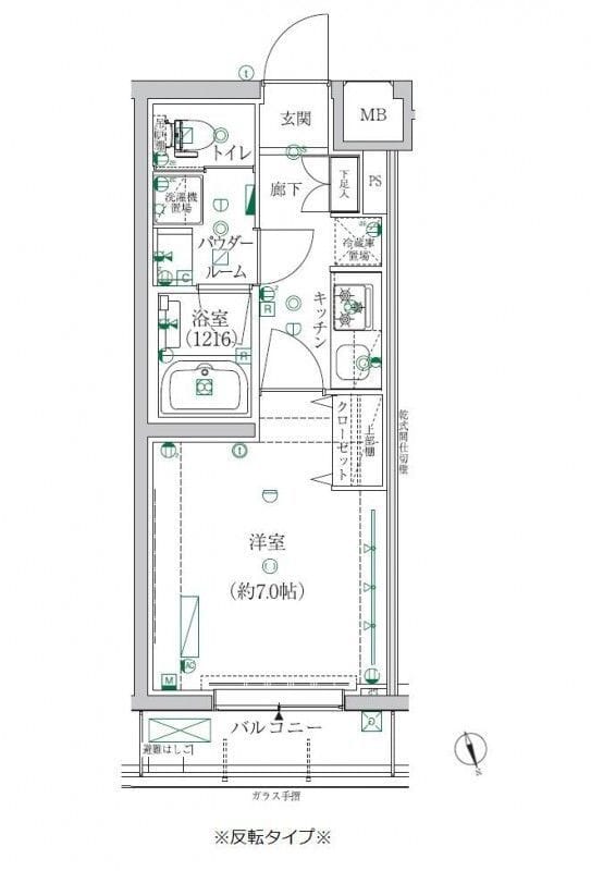 クレイシア都立大学クラッセ 202 間取り図