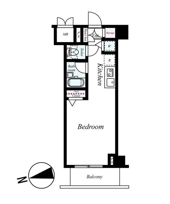 ガリシア上池台 302 間取り図