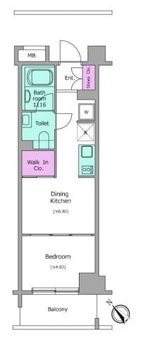 レジディア荻窪 0112 間取り図
