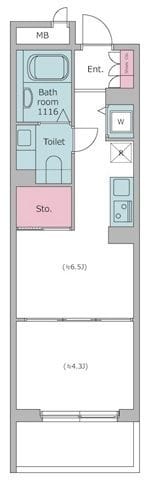 レジディア荻窪 0204 間取り図