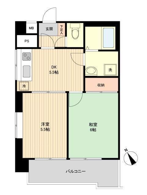 ユーコート上馬 0801 間取り図